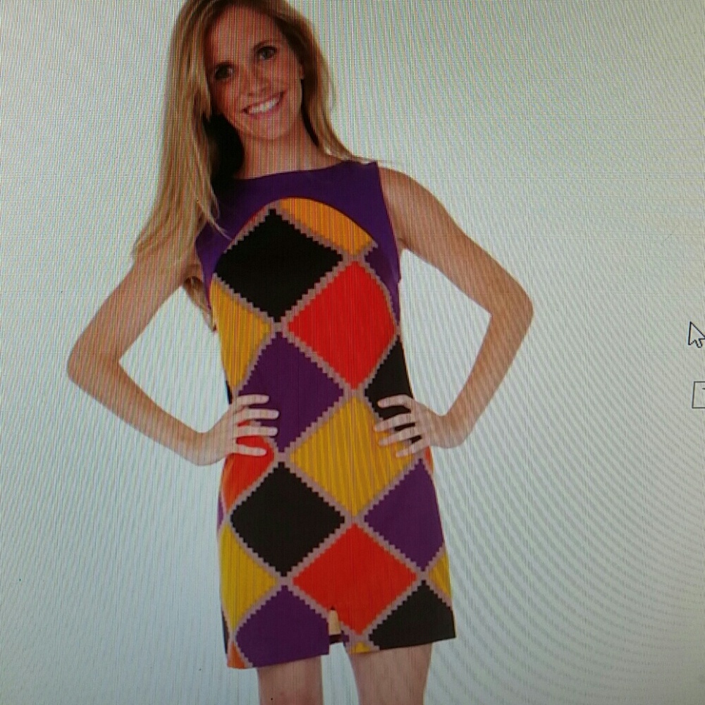 *Joan  Jagged Diamonds Dress